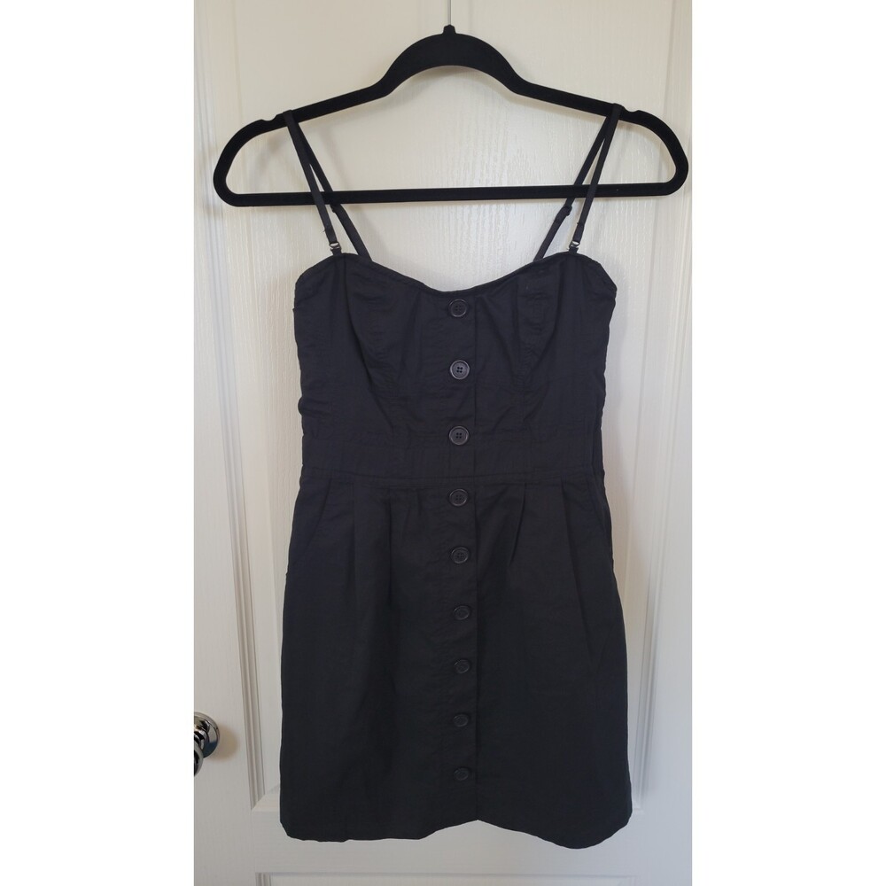 Women's Y2K G by Guess Black Button Down Cotton Dress